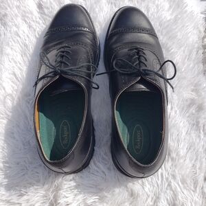 SOLD Men's Rockport Dress Shoes Size 9.5 Black Leather Workwear Career Office